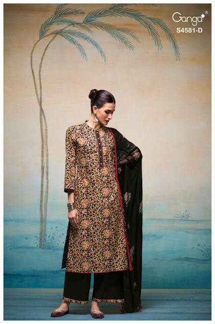 Ganga ruby 4581 cotton dress material wholesale